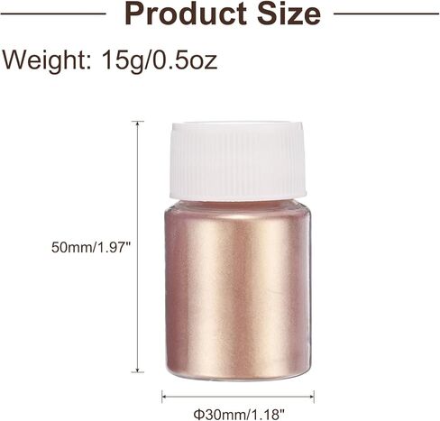 uxcell 15g/0.5oz Mica Powder Natural Resin Epoxy Pigment Powders for Casting Resin, Car Paint, DIY Arts and Crafts, Blue Green in Kuwait