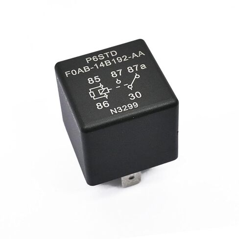 4 قطع P6SDT FOAB-14B192-AA F0AB-14B192-AA مرحل متعدد الأغراض مناسب لسيارة Ford F150 F250 F-350 Super Duty Explorer Sport Trac Fusion Taurus Grand Cherokee Focus E-350 E-250 E-150 1999-2018، 12V 40A 5Pin in Kuwait