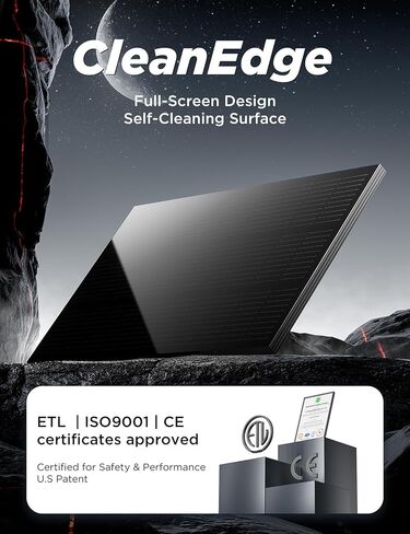STAR 870 Watt Solar Panel, 2PCS 435W 48V/24V Solar Panels with Full-Screen Design & Maintenance-Free, 25% High-Efficiency Monocrystalline, Reliable Power for RV, Marine, Roof, Home, and Off-Grid in Saudi Arabia