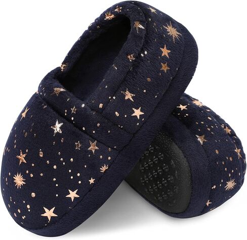 Bigwow Kids Slippers for Girls Toddler Elastic Heel House Shoes Cozy Memory Foam Slippers Boys Indoor Outdoor in Kuwait