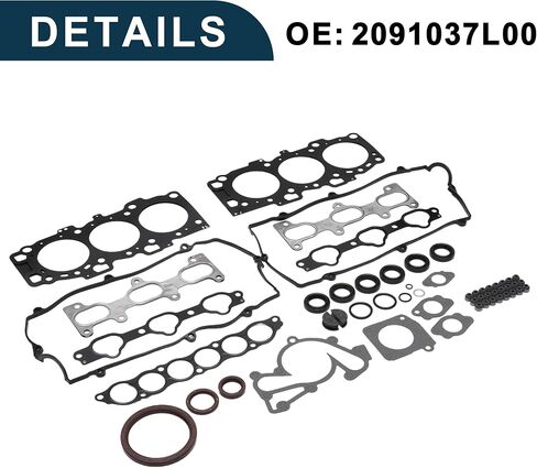 Cylinder Head Gasket Kit for Hyundai Santa Fe 2.7L 2004-2006 Efficiency Seal No.2091037L00 Engine Engine Valve Gasket Set Black 1 Set in Saudi Arabia
