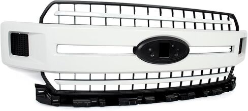 Oxford White Front Upper Grille Bumper Grill Compatible with Ford F150 XLT 2018-20 Replace For JL3Z-8200-EA in Saudi Arabia