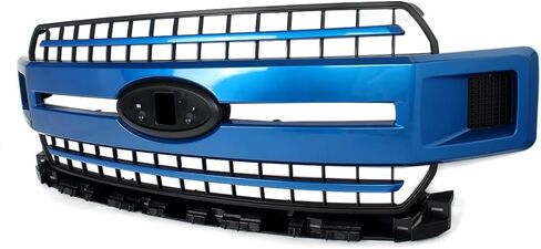 Oxford White Front Upper Grille Bumper Grill Compatible with Ford F150 XLT 2018-20 Replace For JL3Z-8200-EA in Saudi Arabia