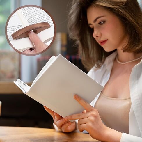 Wooden Thumb Book Page Holder 2 Pcs Black Walnut Beech Thumb Books Holder One Hand Book Opener Wood Bookmark for Books Lovers, Readers, Bookworms Gifts in Saudi Arabia
