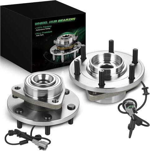 Set of 2 Front Wheel Bearing and Hub Assembly with ABS & 6-Lug Fit for:-Nissan 2008-2012 Armada, 2008-2012 Titan for:-Infiniti 2008-2010 Qx56 OE# 515125 40202ZR40B 40202ZR40A H515125 in Saudi Arabia