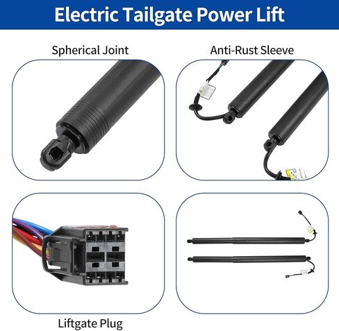 دعم رفع الطاقة للباب الخلفي الأيسر الأيمن لسيارة Infiniti QX60 2016-2020 باب خلفي كهربائي فتحة صدمات رقم 90560-9NJ1A باب رفع كهربائي زوج واحد in Kuwait