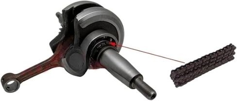 Motorcycle Crankshaft Crank Shaft,Compatible with Yamaha YBR125 XT125 TTR125 TTR JYM YBR 125 125cc Euro I II 3D9-W1140-00 4 Stroke(Euro II) in Saudi Arabia