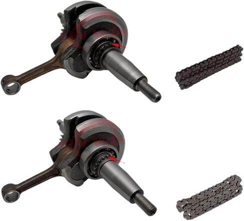 Motorcycle Crankshaft Crank Shaft,Compatible with Yamaha YBR125 XT125 TTR125 TTR JYM YBR 125 125cc Euro I II 3D9-W1140-00 4 Stroke(Euro II) in Saudi Arabia