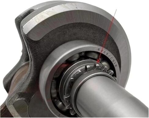 Motorcycle Crankshaft Crank Shaft,Compatible with Yamaha YBR125 XT125 TTR125 TTR JYM YBR 125 125cc Euro I II 3D9-W1140-00 4 Stroke(Euro II) in Saudi Arabia