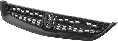 FREEMOTOR802 Front Grille Fits 2001-2003 Honda Civic, RS Style Black ABS Plastic Front Bumper Hood Grille Guard Cover Replacement in Saudi Arabia