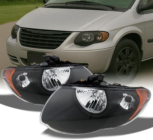 AKKON - For 2005-2007 Chrysler Town & Country OE Style Headlights Housing Crystal Assemblies in Saudi Arabia
