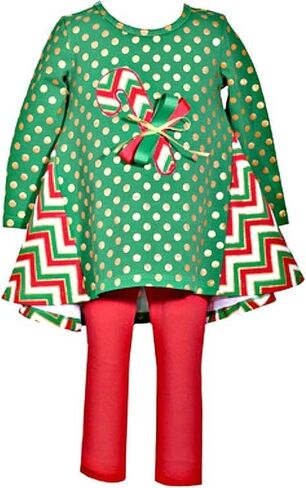 Bonnie Jean Christmas Holiday Hanging Ornaments Legging Set for Infant, Toddler, and Little Girls in Kuwait