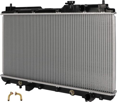 مشعاع تبريد المحرك OCPTY 2051 متوافق مع 1997-2001 لسيارة Honda CR-V 2L استبدال # 2051، CU2051، 376061،221-3209،19010P3F014، 19010P3F901، 19010P3F902 مجموعة المبرد الأساسية من الألومنيوم للسيارات in Kuwait
