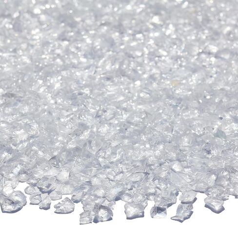 Crushed Glass for Resin Art, DIY Crafts, and Home Decor - 2.1LB Green Broken Glass Pieces 3-6mm, for Vase Fillers, Tabletop Fire Pit, and Aquarium Rocks in Saudi Arabia