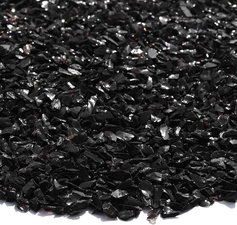 Crushed Glass for Resin Art, DIY Crafts, and Home Decor - 2.1LB Green Broken Glass Pieces 3-6mm, for Vase Fillers, Tabletop Fire Pit, and Aquarium Rocks in Saudi Arabia