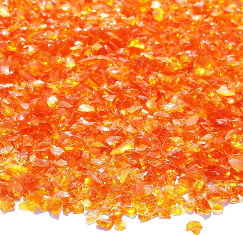 Crushed Glass for Resin Art, DIY Crafts, and Home Decor - 2.1LB Green Broken Glass Pieces 3-6mm, for Vase Fillers, Tabletop Fire Pit, and Aquarium Rocks in Saudi Arabia