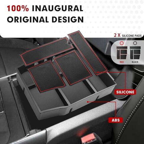 Autorder Center Console Dash Organizer for 2020 2021 2022 2023 2024 2025 Ford Escape Accessories 8-inch Dashboard Insert Tray with Cellphone Holder Storage Box with Anti-Slip Mat(Not fit 13.2-Screen) in Kuwait