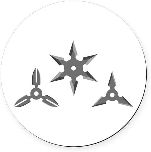 شاشة CafePress Throwing Stars مقاس 5.5 بوصة مزودة بمصد مغناطيسي دائري للسيارة in Saudi Arabia