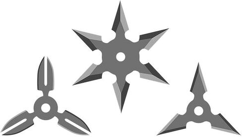 شاشة CafePress Throwing Stars مقاس 5.5 بوصة مزودة بمصد مغناطيسي دائري للسيارة in Saudi Arabia