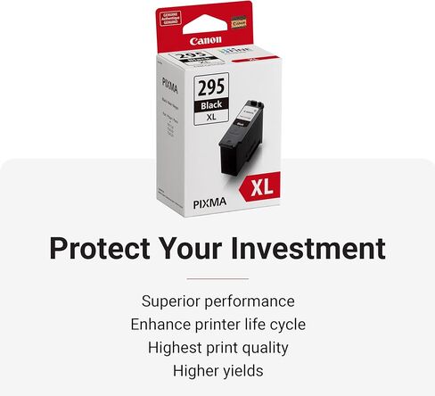 Canon PG-295XL Genuine Black Ink Cartridge, Compatible with TR7120, TS6520, TS4320 in Saudi Arabia