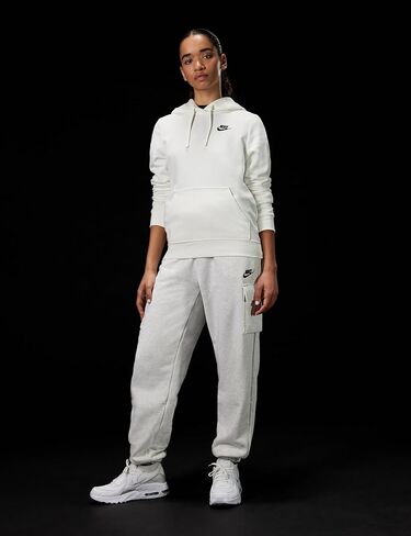 Nike Women's Club Fleece Pullover Hoodie Gray in Saudi Arabia