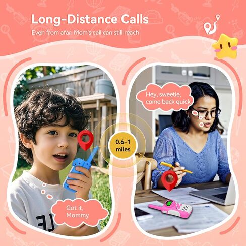 retevis eztalk 70 أجهزة اتصال لاسلكية للأطفال، الوضع الآمن 2 طريقة راديو قابلة لإعادة الشحن للأطفال، ألعاب للأولاد والبنات من سن 6 إلى 12 عامًا، هدايا عيد ميلاد للعائلة والتنزه في الهواء الطلق والتخييم زوج واحد in Saudi Arabia
