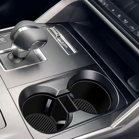 Silicone Center Console Cup Holder Insert Compatible with Mazda CX-90 2024-2026, Anti-Slip Car Interior Accessories Organizer (Black, 1PCS) in Saudi Arabia