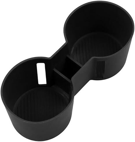 Silicone Center Console Cup Holder Insert Compatible with Mazda CX-90 2024-2026, Anti-Slip Car Interior Accessories Organizer (Black, 1PCS) in Saudi Arabia