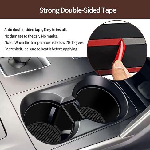Silicone Center Console Cup Holder Insert Compatible with Mazda CX-90 2024-2026, Anti-Slip Car Interior Accessories Organizer (Black, 1PCS) in Saudi Arabia