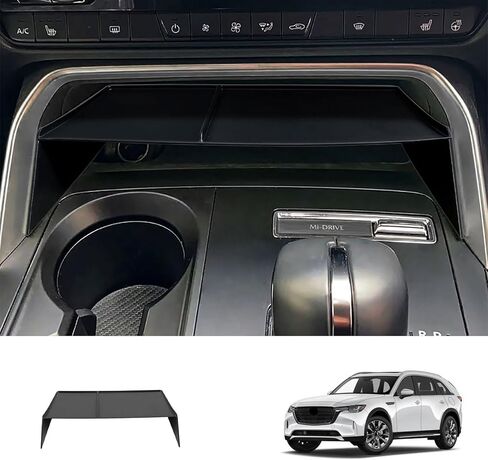 Center Console Organizer Tray Compatible with Mazda CX-90 2024-2026, ABS Armrest Storage Box Organizer Insert, Custom Fit Interior Accessories 1PCS Black in Saudi Arabia