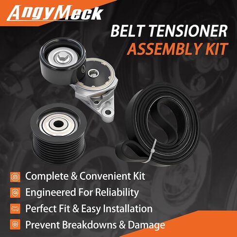 Serpentine Drive Belt Tensioner Component Kit K080948 for Lexus Gx460 2010-2018 for Lx570 2008-2018 for Toyota Land Cruiser 2008-2018 for Sequoia 2008-2018 39185 K080948 36370 in Saudi Arabia