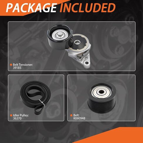 Serpentine Drive Belt Tensioner Component Kit K080948 for Lexus Gx460 2010-2018 for Lx570 2008-2018 for Toyota Land Cruiser 2008-2018 for Sequoia 2008-2018 39185 K080948 36370 in Saudi Arabia