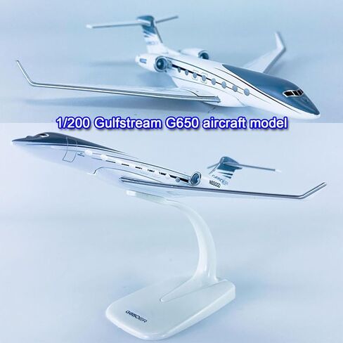 1:200 نموذج طائرة نفاثة، طائرة جلف ستريم G650 نموذج طائرة من خليط معدني لديكور المكتب والتشكيلة أو الهدايا (6.3 × 5.9 بوصة) in Saudi Arabia