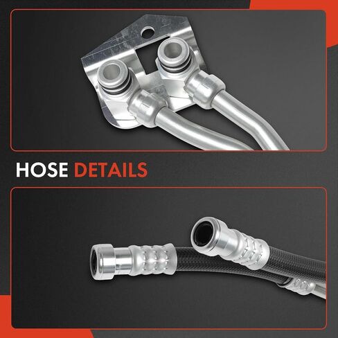 A-Premium Automatic Transmission Oil Cooler Line Hose Assembly Compatible with Ford F-250 F-350 Super Duty 2011-2016, 6.2L, 6R140 Transmission, 2-PC Set in Saudi Arabia