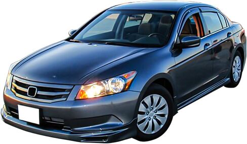 الشفة الأمامية الممتصة للصدمات متوافقة مع 2008-2010 Honda Accord Sedan l4 فقط، طقم الجسم الناشر PU Splitter Valance Chin Diffuser من IKON MOTORSPORTS، 2009 in Kuwait