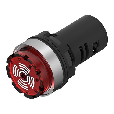 22mm high Decibel Plastic Buzzer Round LED Signal Light Sound and Light Alarm red, Green, Yellow and Blue 12V24V(Red 12V) in Saudi Arabia