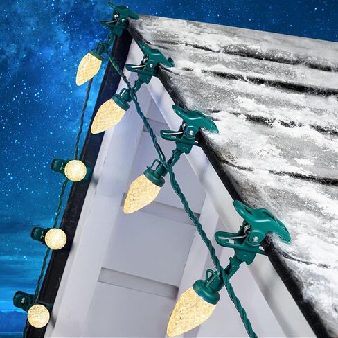 Clear Globe G40 Replacement Bulbs E12 Screw Base Light Bulbs 5W Globe Bulbs 1.5-Inch String Light Replacement Bulbs for Indoor Outdoor Patio Decor,Pack of 25 in Saudi Arabia