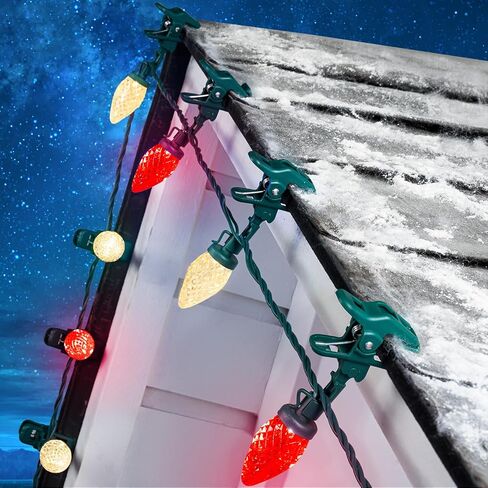 Clear Globe G40 Replacement Bulbs E12 Screw Base Light Bulbs 5W Globe Bulbs 1.5-Inch String Light Replacement Bulbs for Indoor Outdoor Patio Decor,Pack of 25 in Saudi Arabia
