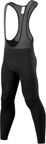 qualidyne Mens Cycling Bib Pants Fleece-Lined 4D Padded Bike Bib Tights Bicycle Biking Long Pants Grey in Saudi Arabia
