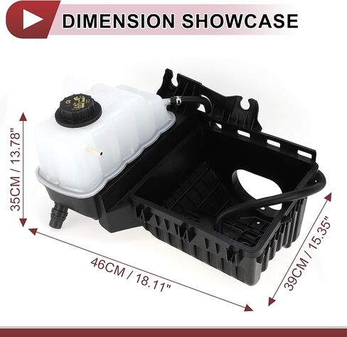 1 Set Engine Coolant Reservoir Water Expansion Tank for Ford F-150 Expedition for Lincoln Coolant Radiator Reservoir Bottle with Cap No.BL3Z8A080B in Saudi Arabia