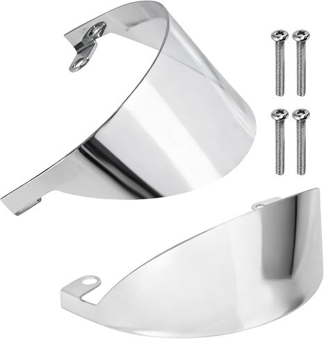 واقيات المصابيح الأمامية مثبتة على إشارة الانعطاف لسيارة Harley Touring/Road King/Electra Glide/Road Glide /Softail/ Heritage Classic، كروم in Kuwait