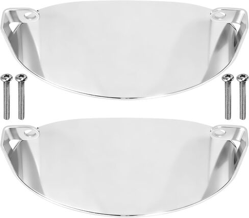 واقيات المصابيح الأمامية مثبتة على إشارة الانعطاف لسيارة Harley Touring/Road King/Electra Glide/Road Glide /Softail/ Heritage Classic، كروم in Kuwait