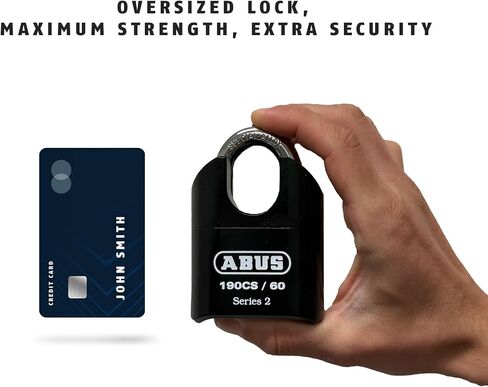 ABUS 190CS/60 قفل من الفولاذ الصلب عالي الأمان، تكبل مغلق in Kuwait