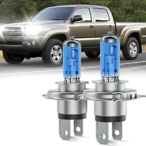 Tacoma Headlights Bulbs Fit For 2005-2011 Toyota Tacoma, 2pcs Super Bright 5000K White Halogen High& Low Halogen Headlight Bulbs Package Plug and Play in Kuwait