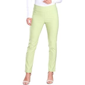 Popana Womens Stretch Pull On Dress Pants Ankle Length Work Casual - Made in USA Medium Black in Kuwait