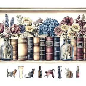 ألغاز مكونة من 500 قطعة للبالغين، مجموعة كتب Wildflower Vintage وألغاز الصور المقطوعة للزهور للبالغين، والأسرة، والديكور، ولعبة الحفلات، الحجم النهائي 23 بوصة × 15 بوصة in Kuwait