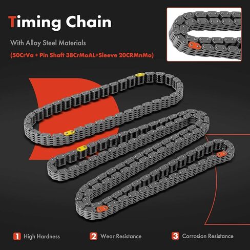 A-Premium 9-PC Engine Timing Chain Kit with Tensioner & Guide & Damper Compatible with Dodge Dart 2013 2014 2015 2016, 2.0L in Saudi Arabia