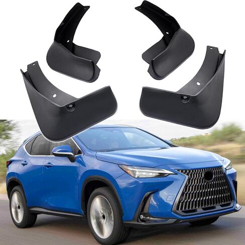 4 Pieces Car Mud Flaps Fender for 2022 2023 2024 2025 Lexus NX 250, NX 350, NX 350h, NX 450h+ Splash Guard Dustproof Scratch-Resistant Front Rear Mudguard No Drilling Required Car Accessories in Saudi Arabia