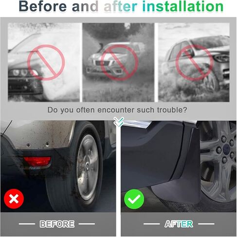 4 Pieces Car Mud Flaps Fender for 2022 2023 2024 2025 Lexus NX 250, NX 350, NX 350h, NX 450h+ Splash Guard Dustproof Scratch-Resistant Front Rear Mudguard No Drilling Required Car Accessories in Saudi Arabia
