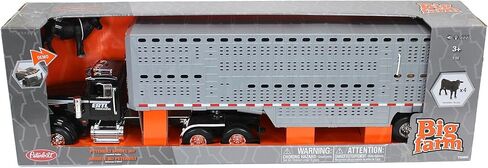 Big Farm 1/16 Peterbilt 367 Semi with Livestock Trailer and 4 Cows 47600 in Saudi Arabia